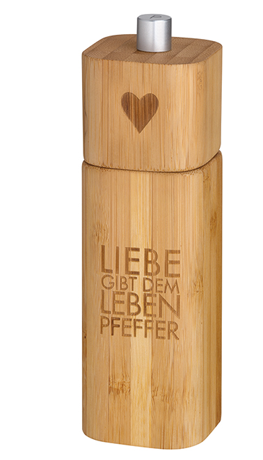 Pfeffermühle aus Bambusholz