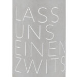 Weinkühler aus Beton mit der Aufschrift Lass uns einen zwitschern