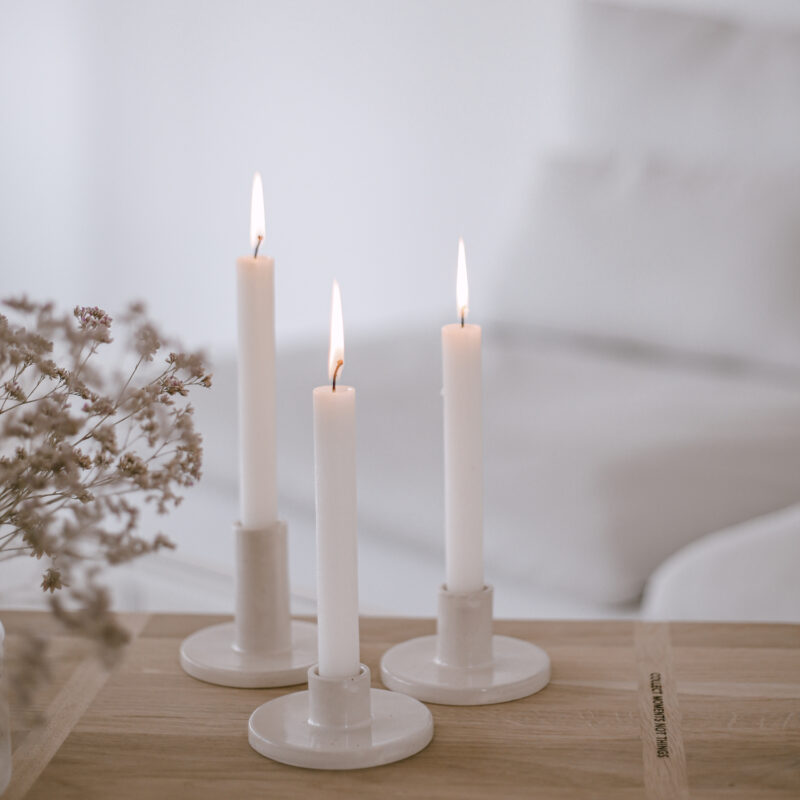 Kerzenständer in verschiedenen Größen