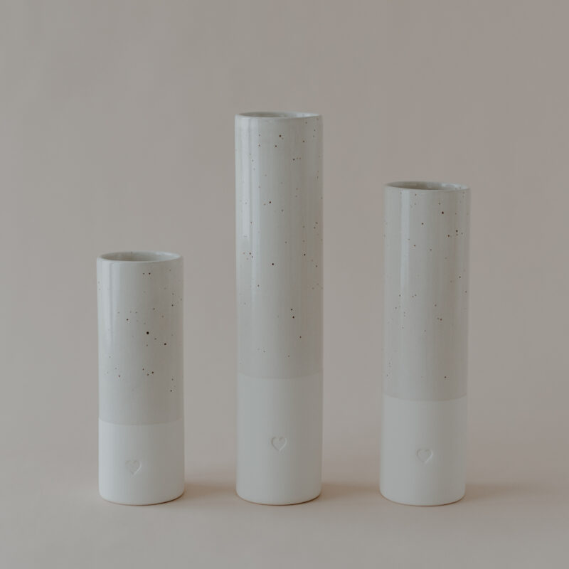 Vase aus Steingut in 3 verschiedenen Größen