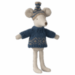 Strickpulloverset mit Mütze