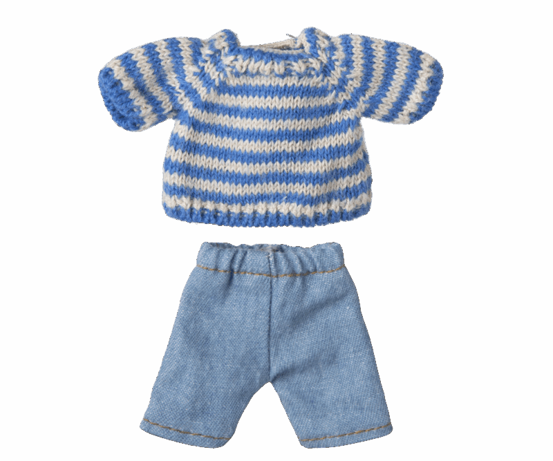 Strickpullover und Hose, Großer Bruder