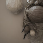 hängende Walnuss in der farbe tust