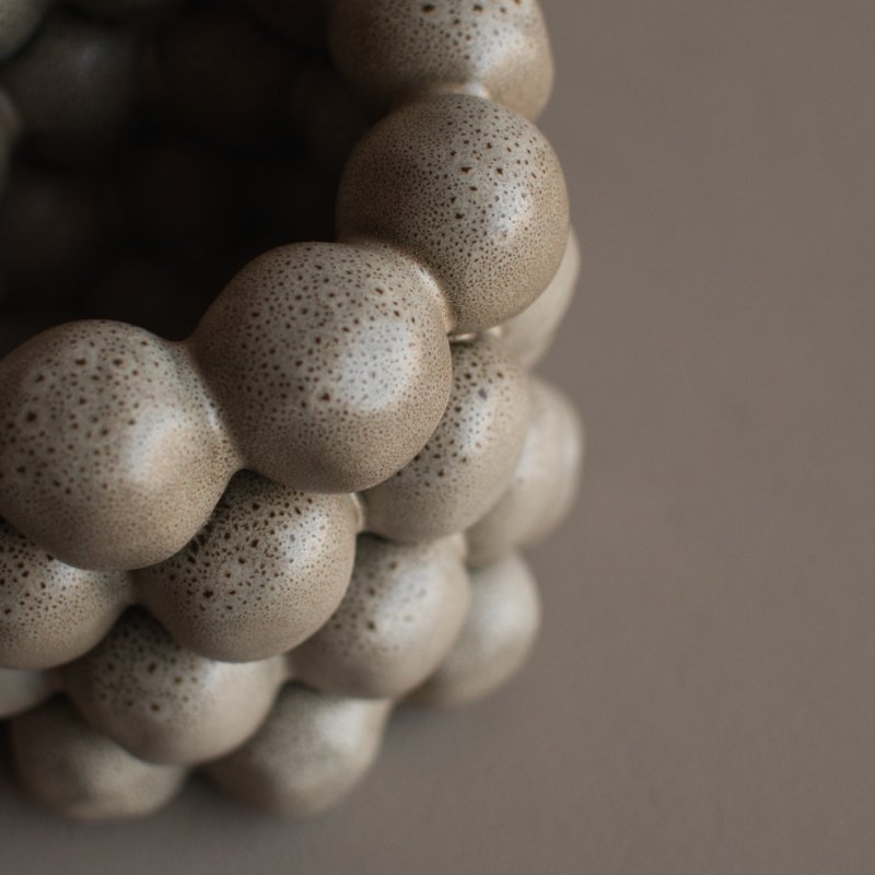 Windlicht bright in der farbe beige