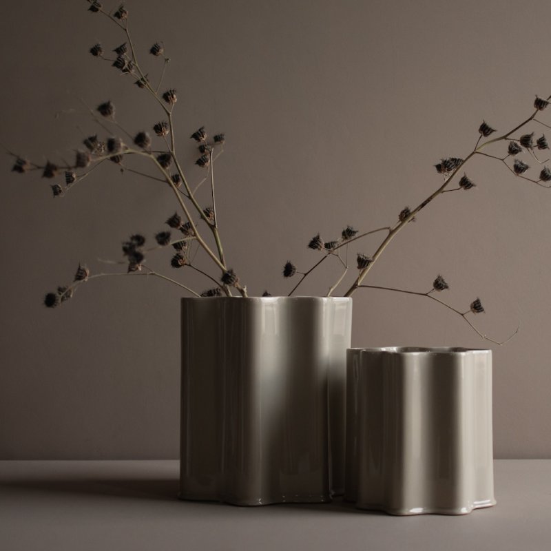 filter vase in der farbe shiny mole