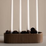 Kerzenhalter für 4 Kerzen in der farbe shiny Nougat