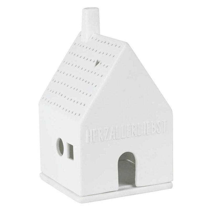 Lichthaus mit der Prägung "Herzallerliebst"