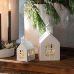 Lichthaus Kapelle weiß/gold groß